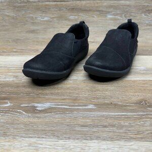 Clarks Sillian Paz Black Slip On Shoe Women s Size 6